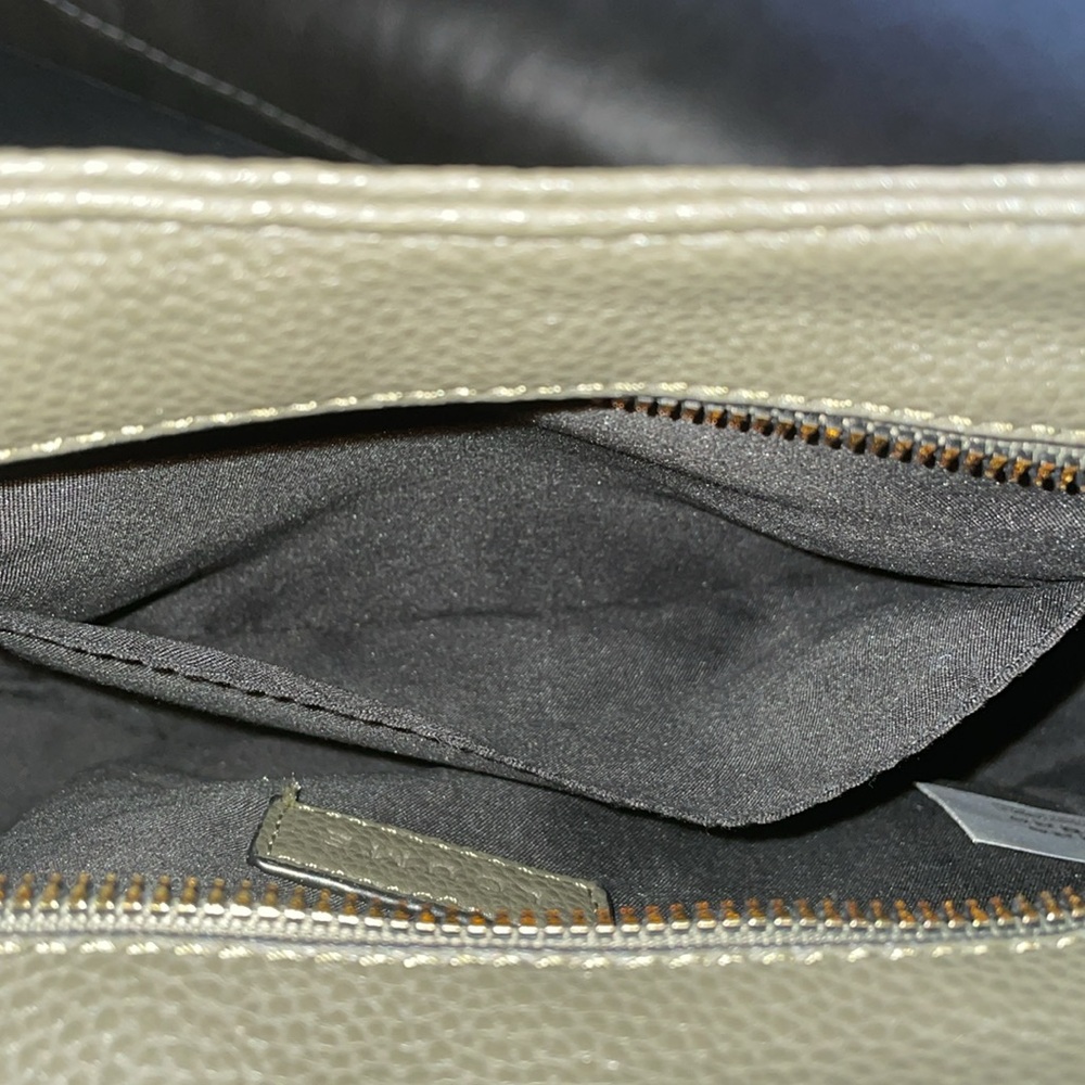 Shoulder Bag 10x10in. Kaki color - Picture 3 of 7